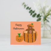 Fröhliches Halloween Postkarte (Stehend Vorderseite)