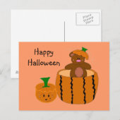 Fröhliches Halloween Postkarte (Vorne/Hinten)