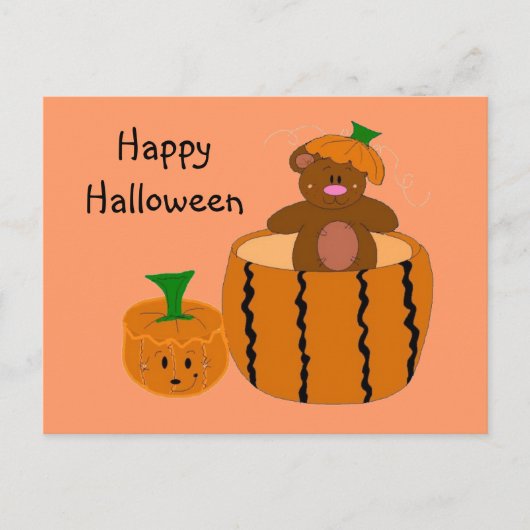 Fröhliches Halloween Postkarte (Vorderseite)