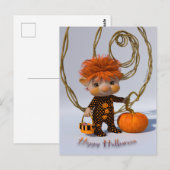 Fröhliches Halloween Postkarte (Vorne/Hinten)