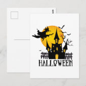 Fröhliches Halloween Postkarte (Vorne/Hinten)