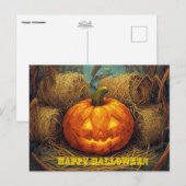 Fröhliches Halloween Postkarte (Vorne/Hinten)