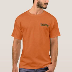 Fröhliches Halloween Ruby Eye Kürbis Silber Rahmen T-Shirt