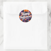 Fröhliches Halloween Runder Aufkleber (Tasche)