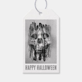 Fröhliches Halloween. Schädel in Not Geschenkanhänger
