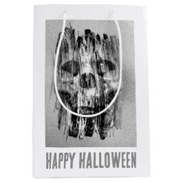 Fröhliches Halloween. Schädel in Not Mittlere Geschenktüte