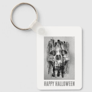 Fröhliches Halloween. Schädel in Not Schlüsselanhänger