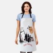 Fröhliches Halloween Schürze (Getragen)