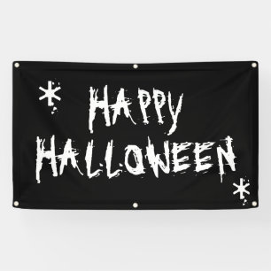 Fröhliches Halloween Schwarz-Weiß gruseliges spook Banner