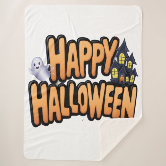 Fröhliches Halloween Sherpadecke (Vorderseite)