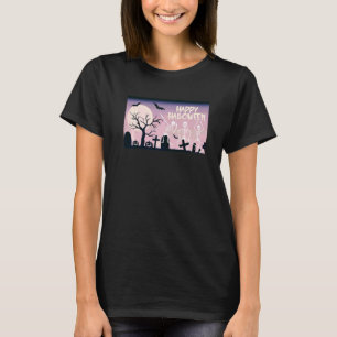Fröhliches Halloween Skelette tanzen im mondbeschi T-Shirt