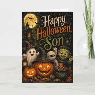Fröhliches Halloween Sohn Karte