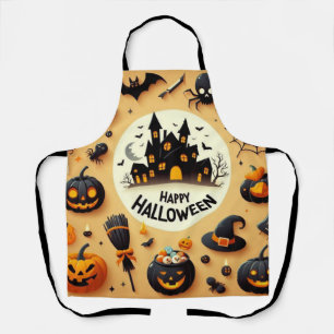 Fröhliches Halloween Spaß Grusel-Mix & Spukhaus Schürze
