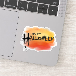 Fröhliches Halloween-Spinnen-Aufkleber Aufkleber