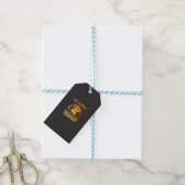 Fröhliches Halloween Spukhaus Süßigkeiten oder Sau Geschenkanhänger (Mit Garn)