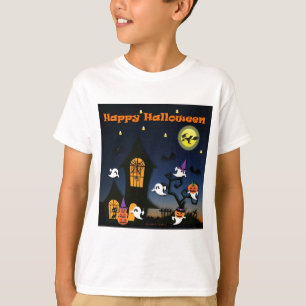 Fröhliches Halloween Spukhaus T-Shirt