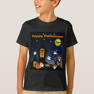 Fröhliches Halloween Spukhaus T-Shirt