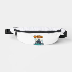 Fröhliches Halloween Spukschloss Kürbisse Geister_ Bauchtasche