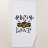 Fröhliches Halloween Strandtuch (Vorderseite)