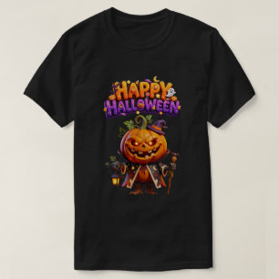 Fröhliches Halloween Süßer Gruseliger Kürbis Zaube T-Shirt
