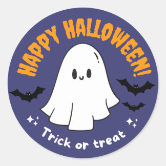 Fröhliches Halloween-Süßes-oder-Saures-Verpackungs Runder Aufkleber