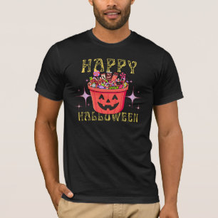 Fröhliches Halloween Süßigkeiten Eimer Spuk T-Shirt