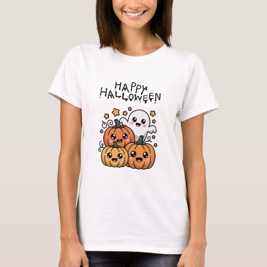 Fröhliches Halloween T-Shirt (Vorderseite)