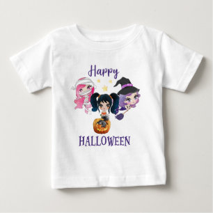 Fröhliches Halloween T-Shirt Mädchen Baby Meerjung