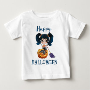 Fröhliches Halloween T-Shirt Mädchen Baby Meerjung