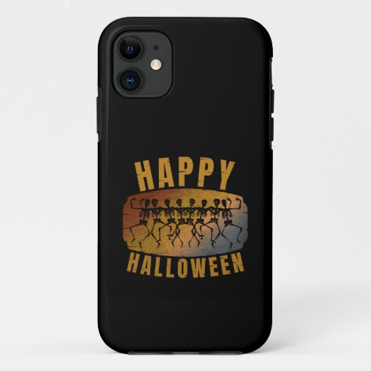 FRÖHLICHES HALLOWEEN TANZENDES SKELETT Case-Mate iPhone HÜLLE (Rückseite)