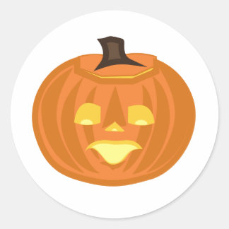 Fröhliches Halloween-Thema Runder Aufkleber