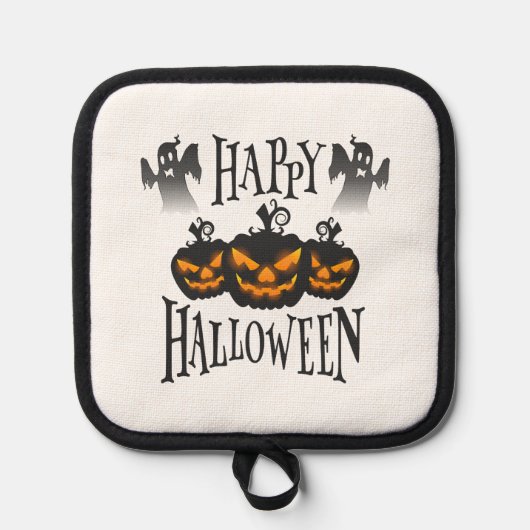 Fröhliches Halloween Topflappen (Vorderseite)