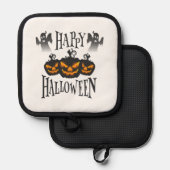 Fröhliches Halloween Topflappen (Vorderseite/Rückseite)