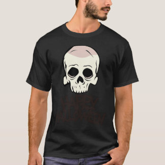 Fröhliches Halloween-Totenkopf-Skelett T-Shirt