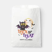 Fröhliches Halloween Vampir Fledermaus Süßes oder Geschenktütchen (Vorderseite)