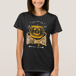 Fröhliches Halloween Vintage-Kürbisgesicht Jack O  T-Shirt