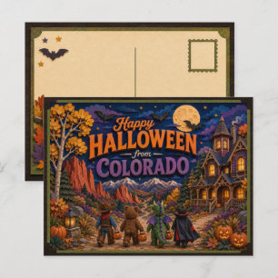 Fröhliches Halloween von Colorado Kids Postkarte