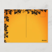 Fröhliches Halloween von Fidel, dem kleinen Wald G Postkarte (Rückseite)