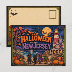 Fröhliches Halloween von New Jersey Kids Postkarte