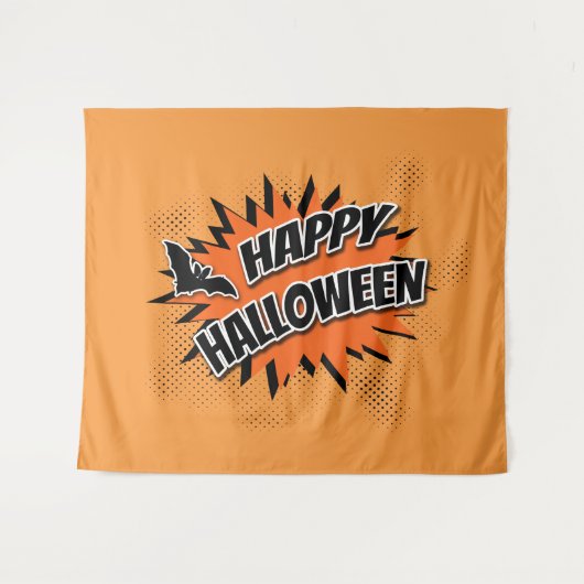 Fröhliches Halloween Wandteppich (Vorderseite (Horizontal))