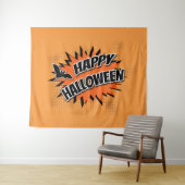 Fröhliches Halloween Wandteppich (Beispiel (Horizontal))