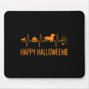 Fröhliches Halloweenie Dachshund Süßer Wiener Hund Mousepad
