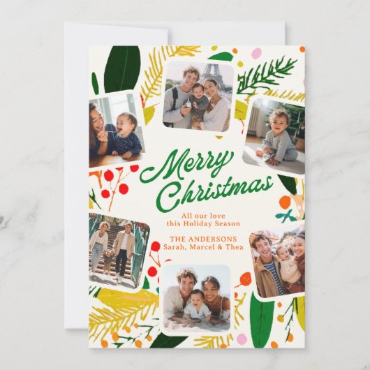 Fröhliches & Heiteres Modernes Frohe Weihnachten (Vorderseite)