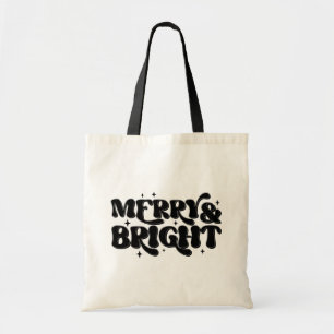Fröhliches & Helles Retro-Weihnachten Tragetasche