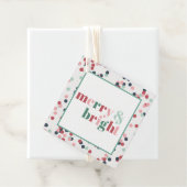 Fröhliches & Helles Weihnachtskonfetti-Geschenkanh Geschenkanhänger (Beispiel)