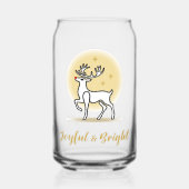 Fröhliches & Helles Weihnachtsrentier Dosenglas (Vorderseite)