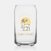 Fröhliches & Helles Weihnachtsrentier Dosenglas (Rückseite)
