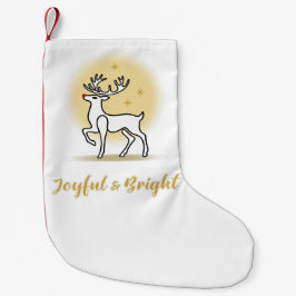 Fröhliches & Helles Weihnachtsrentier Kleiner Weihnachtsstrumpf