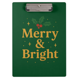 Fröhliches & Helles Weihnachtszitat Klemmbrett