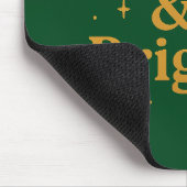 Fröhliches & Helles Weihnachtszitat Mousepad (Ecke)